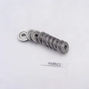 Rolamento F695ZZ prezzo a buon mercato cuscinetto a sfera sigillato F695ZZ F695-2RS cuscinetto in miniatura 5x13x4mm cuscinetto a sfera schermato flangiato <span class=keywords><strong>695</strong></span> - Product Image 1
