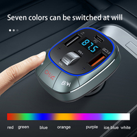 2025 pengisi daya mobil pintar 3-in-1, pengisi daya 2 Port USB 3,1 A stasiun pengisian 15W adaptor pengisian cepat telepon BT pengisi daya mobil nirkabel
