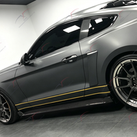 Kit carrosserie large en fibre de carbone pour Ford Mustang, pare-chocs avant, capot, diffuseur arrière, accessoires décoratifs