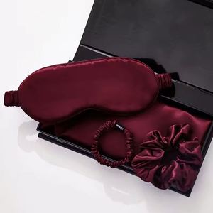 Wholesale Custom 100% Real 16/19/22/25 Momme Organic 6A Mulberry Silk <b>Sleep</b> <b>Mask</b> Set Eye Health Care - Product Image 4