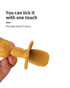 Juego de Cuchara y Tenedor de Silicona para Bebé, Libre de BPA, Grado Alimenticio, con Diseño de Dibujos Animados, Babero, Tazón, Cubiertos para Niños Pequeños, Vajilla, Paquete de Regalo - Product Image 4