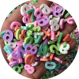 Anniversaire Decor 26 Lettere FAI DA TE 3D Misto Della Resina Lettera Digitale Flatback Cabochon Scrapbook Artigianato Decorazioni FAI DA TE - Product Image 3