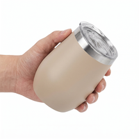 Tasse écologique en coquille d'œuf, en acier inoxydable 304, en forme de U, à double paroi, sous vide, résistante aux hautes températures, pour le thé