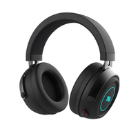 Casque de jeu sans fil Bluetooth réglable avec microphone, son stéréo, casque supra-auriculaire pour PC portable, certifié ROHS