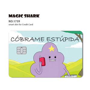 Pequeño Chip 3M reutilizable extraíble impermeable Anime lindo dibujos animados personalizado tarjeta bancaria pegatina calcomanía - Product Image 2