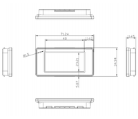 Étiquette de prix numérique sans fil en papier électronique 2,13 pouces 2/4 couleurs |   Bluetooth et NFC |   Géré dans le cloud |   Autonomie de la batterie de 5 ans |   Rafraîchir par téléphone/PC
