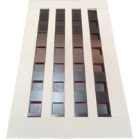 Grille de ventilation carrée amovible en aluminium moderne pour retour d'air au plafond