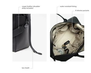 Mini <span class=keywords><strong>sac</strong></span> multifonctionnel de luxe personnalisé pour maman <span class=keywords><strong>sac</strong></span> de voyage portable pour bébé <span class=keywords><strong>sac</strong></span> à <span class=keywords><strong>dos</strong></span> en cuir pour couches - Product Image 3