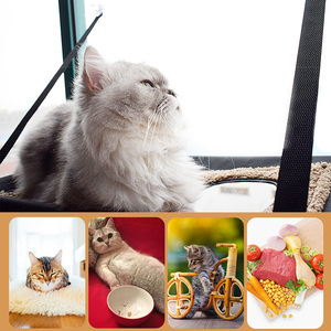 Hamaca transpirable para mascotas, alfombrilla para cama montada en la ventana con ventosa para el hogar, rodamiento para gatitos, salón de 10kg para gatos - Product Image 6