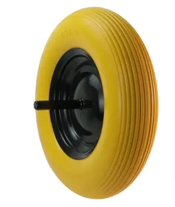 4.80/4.00-8 rắn phẳng miễn phí PU bọt bánh xe dài trục bánh xe barrow thủng bằng chứng bánh xe lốp rắn