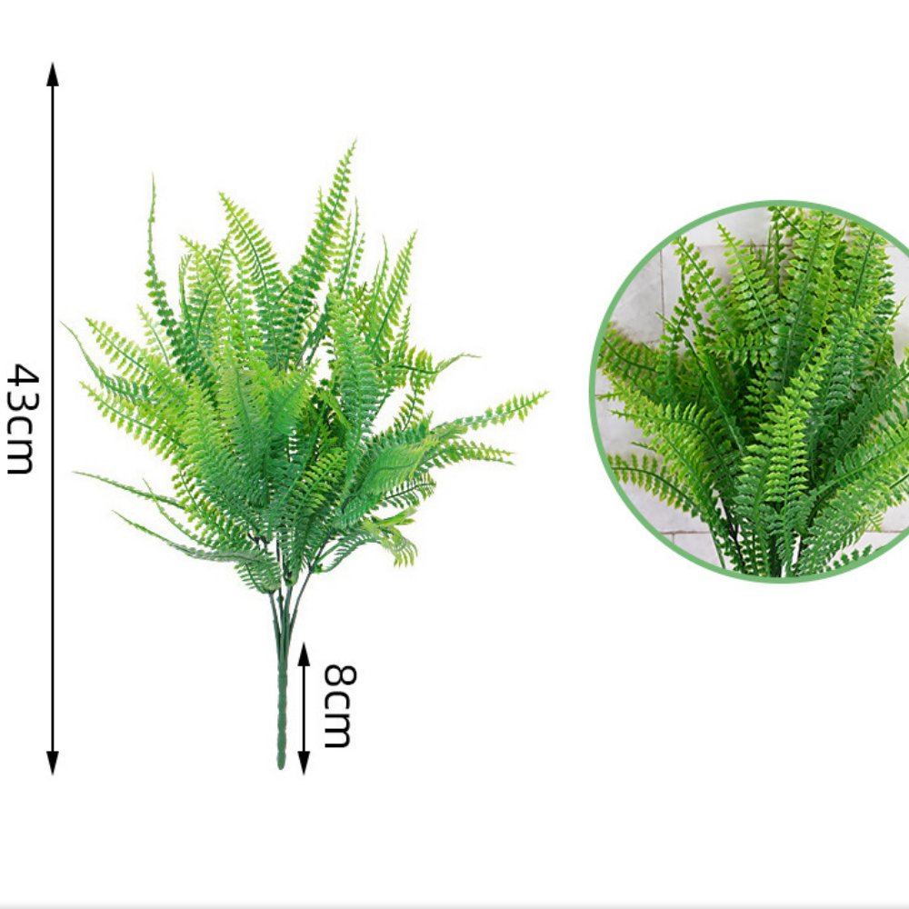 Foglia persiana in plastica a 7 punte