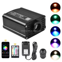 Kit plafond étoile 16W à fibre optique pour voiture, toit automatique, moteur optique scintillant Starlight Headliner Premium LED Lights