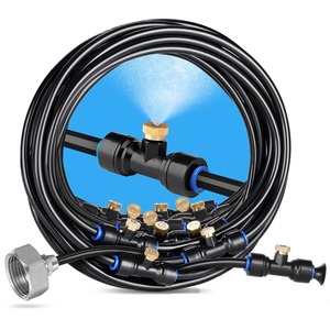 Sistema de Nebulización de 5-30 Metros con Boquillas de Latón, Adaptador de Latón de 3/4'', Nebulizador para Exteriores, Patio, Jardín, Pérgola, Invernadero - Product Image 1