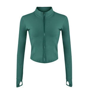 Chaqueta de Yoga con Cremallera y Manga Larga para Mujer, Ropa Deportiva para Correr y Hacer Ejercicio - Product Image 1