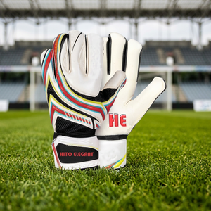 ถุงมือผู้รักษาประตูทำจากยาง PU แบบนิ่มพิเศษสไตล์เยอรมันระบายอากาศได้ดีพอดีกับถุงมือผู้รักษาประตู - Product Image 3