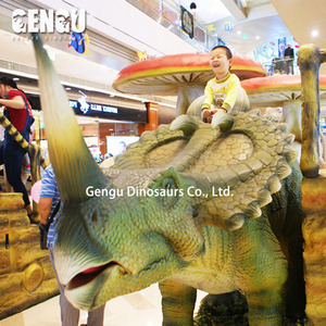 Increíble robot de paseo de dinosaurio de metal para escuelas Guarderías Lugares públicos como aeropuertos y centros comerciales - Product Image 4