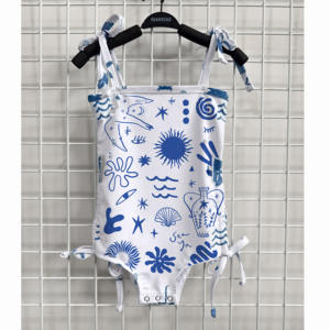 Maillot de bain sans manches personnalisé pour bébés filles, <span class=keywords><strong>tenue</strong></span> d'été pour enfants, combinaison, ensemble de vêtements pour bébés filles - Product Image 6