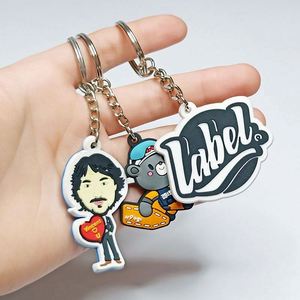 ของขวัญส่งเสริมการขายสำหรับธุรกิจ พวงกุญแจโลโก้แบบกำหนดเอง พวงกุญแจ PVC แบบ 2 มิติ และ 3 มิติ - Product Image 1