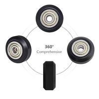 Roues à poulie en plastique nylon avec gorge intégrée, roulement à billes en acier chromé CNC 625, roulement à rouleaux 625ZZ pour imprimante 3D