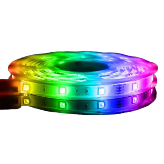 2025 Trending Electronics TCwin RGB LED Smart Strip Light Kit 12V 5m/10m IR 24-Keys Remote Control App Music Controller IP20