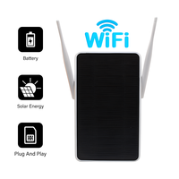 Routeur solaire extérieur multibande étanche 4G carte SIM WiFi avec panneau solaire intégré 4*18650 batterie longue veille 3 jours