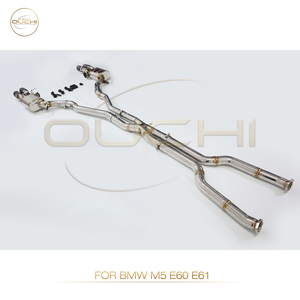 Catback de escape de acero inoxidable OUCHI para <span class=keywords><strong>BMW</strong></span> <span class=keywords><strong>M5</strong></span> <span class=keywords><strong>E60</strong></span>/E61 2004-2010 S85 5,0 <span class=keywords><strong>V8</strong></span> con válvulas de silenciador accesorios de coche sistema de tuberías - Product Image 5