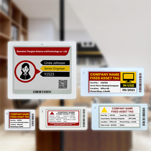 Étiquette intelligente pour signalisation connectée, 2,13 pouces, 4,2 pouces, 4 couleurs, en papier électronique, Bluetooth, ESL, avec passerelle API, étiquette de rayonnage électronique, panneau nominatif en encre électronique - Product Image 1