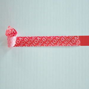Échantillon gratuit pour commande en gros, étiquette de sécurité anti-effraction personnalisée non transférable, imprimable, en papier, ruban adhésif vierge anti-effraction, rouleau d'étiquettes vierges - Product Image 2