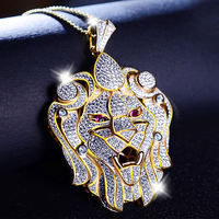 Diamant Hommes Bijoux Glacé 5aaa 14K Or Mode Grand Hip Hop Cz Pave Pendentif