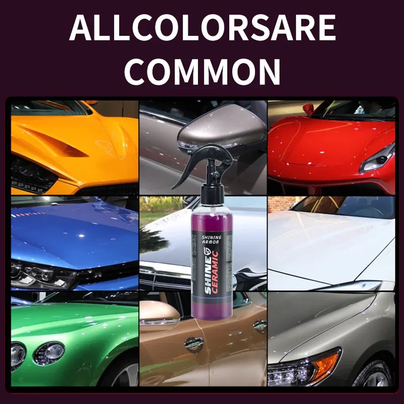 Spray de recubrimiento cerámico nano 9H para coche, esmalte de cerámica líquida para coche, cuidado de la pintura del coche, recubrimiento de vidrio superhidrofóbico