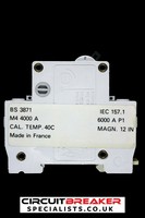 Plc 20 Type 4 M4 Mcb Circuit Breaker 12006 C45ad for Warranty Product
