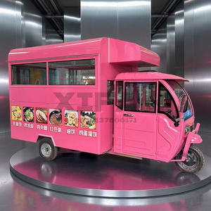 Remorque-chariot alimentaire pour moto en fer léger, avec tiroir congélateur et chauffant commercial pour la vente de glaces, bonbons et chips - Résistant à la rouille - Product Image 2