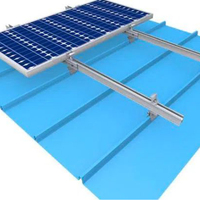 Système de rayonnage solaire, système solaire, alliage d'aluminium, carrelage plat, supports de montage sur toit
