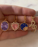 Collier personnalisé en acier inoxydable plaqué or 18 carats à la mode, collier astrologique avec signe du zodiaque céleste pour femmes