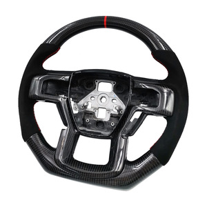 Volant en fibre de carbone et suède Sirui, 3 branches, style racing, pour voitures Ford - Product Image 2