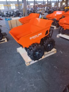 Mini-transporteur de jardin à essence, mini-benne sur chenilles, mini-dumper 400 kg - Product Image 5