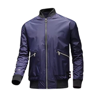 Blousons Bomber en Toile Personnalisés Automne Fermeture Éclair ODM Nouvelle Collection 2026 Haute Qualité Respirant Réversible Homme Vente en Gros Décontracté