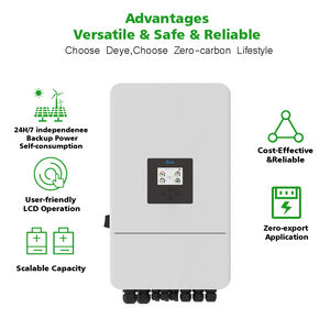 ממיר סולארי היברידי תלת פאזי של Deye דגם SUN-5K/<span class=keywords><strong>6K</strong></span>/8K/10K12K-SG05LP3-EU-SM2 בעל יציאה כפולה, רשת/לא רשת, 48V, גל סינוס טהור - Product Image 6