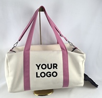Tas Travel Lipat Akhir Pekan Kapasitas Besar Desain Kustom MOQ Rendah, Tas Olahraga Fitness Gym Anti Air dengan Partisi, Ringan, Bahan Kanvas