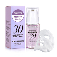 Masque Moussant Carbonaté à l'Adénosine Nettoyant en Profondeur les Pores, Masque Moussant Sans Rinçage pour l'Élimination des Points Noirs, Soin de la Peau Marque Privée