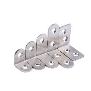 Stainless Steel Flat <b>Corner</b> <b>Bracket</b> Connector <b>for</b> Construction Hardware - Product Image 1