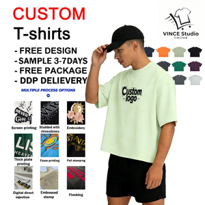 Classic Durable Cotton Men's T-shirts Lightweight Premium Heavyweight Mens <b>Tshirts</b> High Quality Crew Neck Plain T Shirt - Product Image 1