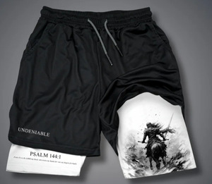 Shorts de plage noirs pour hommes, séchage rapide, respirants, en coton, anti-UV, écologiques, taille haute élastique, imprimé personnage anime, décontractés - Product Image 5