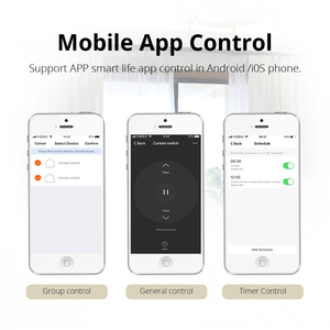 Cortinas Electrónicas Inteligentes Zemismart, Riel Motorizado para Cortinas, Interruptor <span class=keywords><strong>de</strong></span> Pared EU, Compatible con Alexa, <span class=keywords><strong>Google</strong></span> Home y la Aplicación Tuya, para Baño - Product Image 3