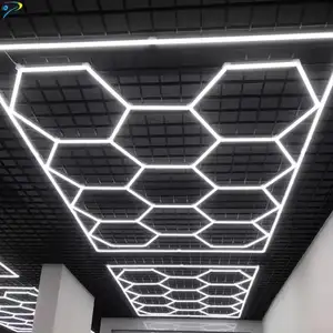 Hexagon Werkstatt Kleidungsgeschäft LICHTS LED für Autowerkstatt und Garage Wabenlichter Hexagon Arbeit Garage Licht
