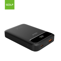Chargeur de téléphone portable mini portable au lithium, alimentation numérique LCD, chargeur rapide, prise en charge PD 20W, batterie externe 10000mAh