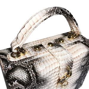 Ladies Evening Crossbody Shoulder Bag Top Handle Snakeskin Tote Clutch <strong>Box</strong> Bag PU Leather <strong>Purses</strong> and Handbags for Women - Product Image 6