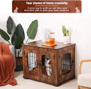 Mobili <span class=keywords><strong>per</strong></span> <span class=keywords><strong>cani</strong></span> con letto morbido, <span class=keywords><strong>cuccia</strong></span> in legno con due ante, <span class=keywords><strong>cuccia</strong></span> <span class=keywords><strong>per</strong></span> tavolino <span class=keywords><strong>per</strong></span> <span class=keywords><strong>cani</strong></span> di piccola/media taglia uso interno - Product Image 2