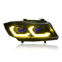 Accessoires de voiture SJC Auto pour BMW série 3 E90 E91 assemblage de phares 05-12 modifié jaune/blanc DRL interrupteur clignotant