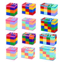 Bloques de Construcción Educativos de Plástico ABS a Escala 1:8, Modelo de Juguete Moderno y Grande para Niños de 5 a 7 Años, Parque de Diversiones, Construcción Gigante